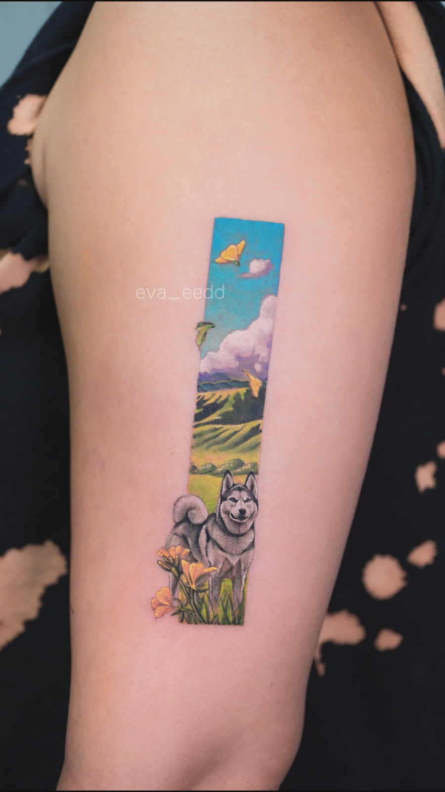 Eva Liu tattoo source video - fine-line 22