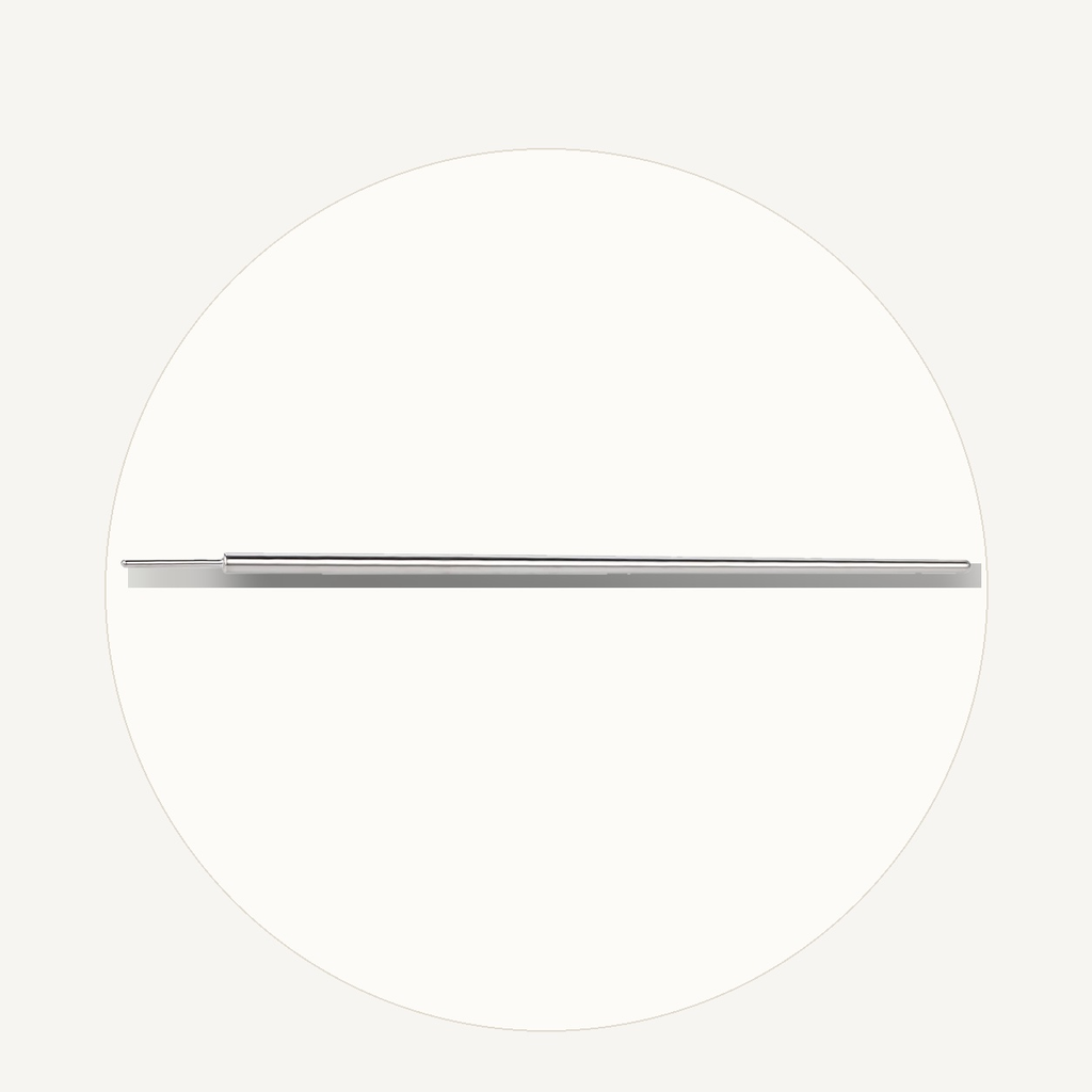 Implant Grade Titanium - Straight Barbell - Silver - 16G (1.2 x 35 mm) - styling view