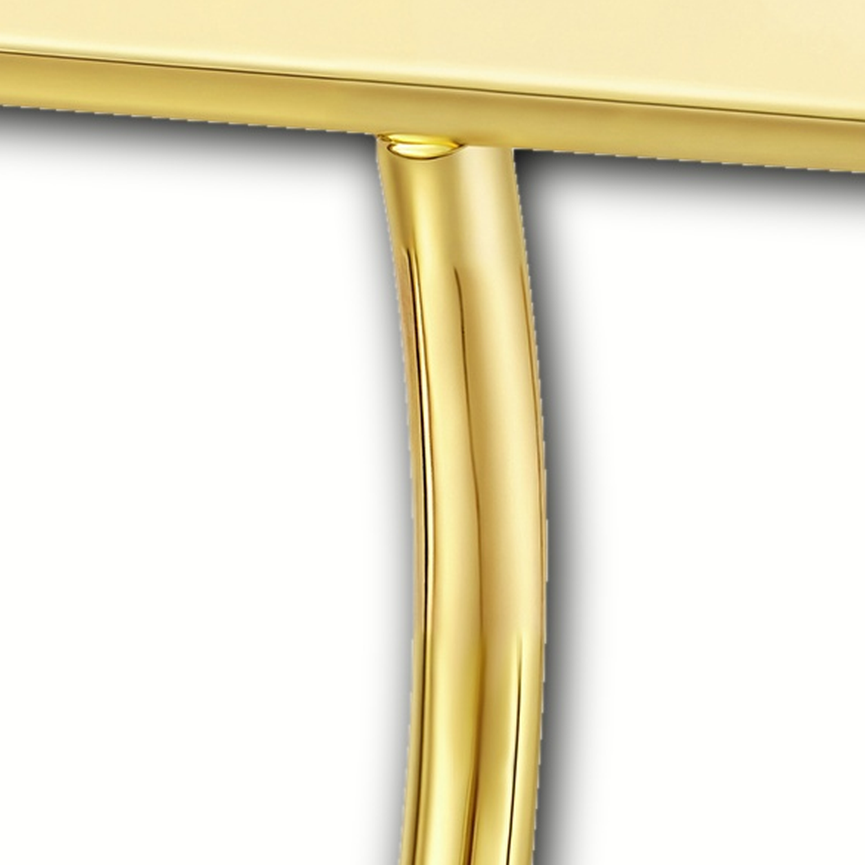 Implant Grade Titanium - Belly Button Ring - Gold - 14G (1.6 x 10+5 mm) - detail view