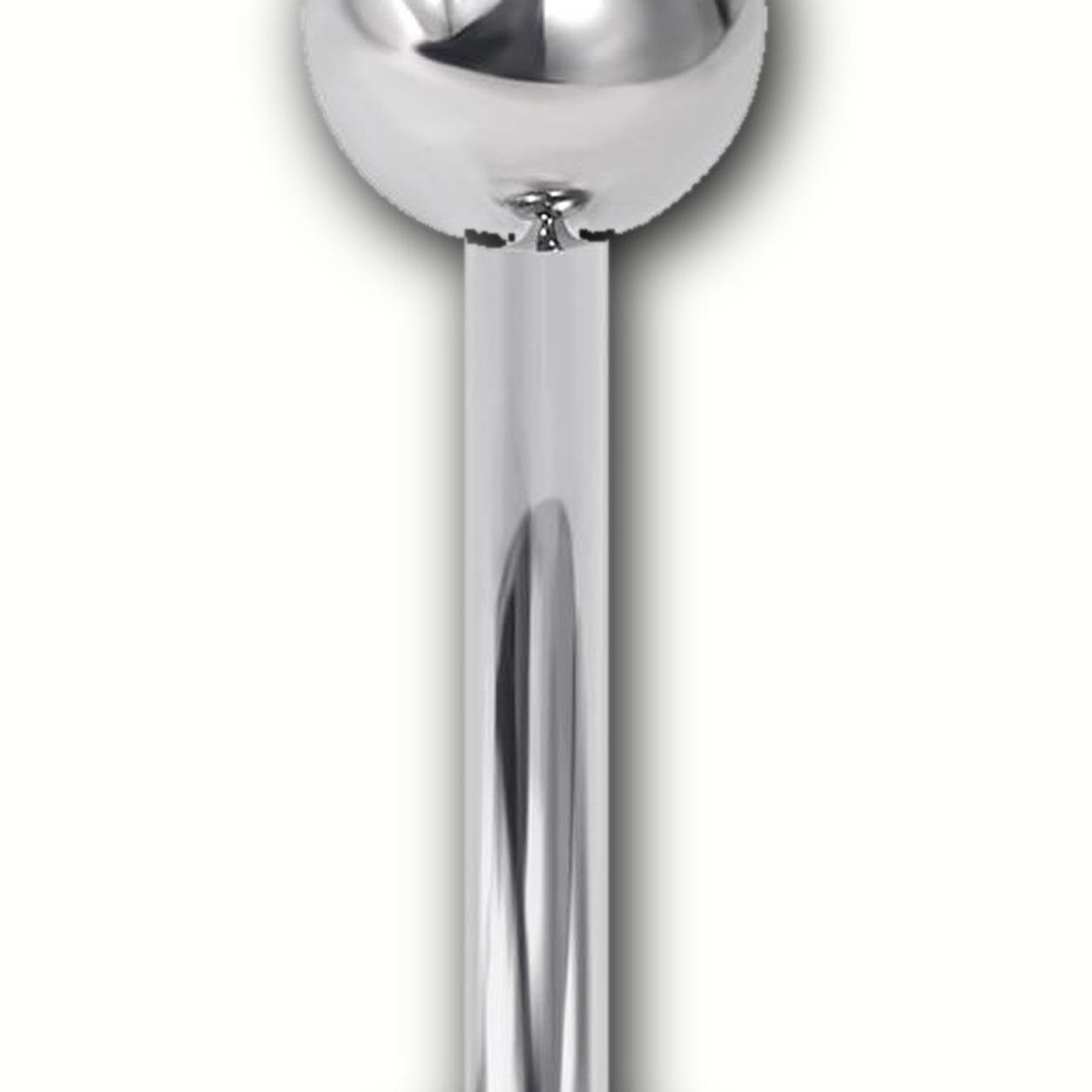 Implant Grade Titanium - Belly Button Ring - Silver - BKCZ - 14G (1.6 x 10+5+8 mm) - detail view