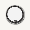 Implant Grade Titanium - Captive Bead Ring - Black - 20G (0.8 x 8+2 mm) - product view
