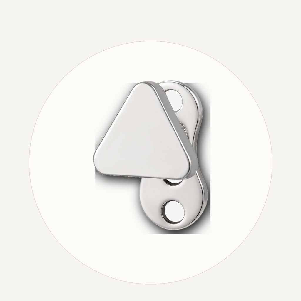 Implant Grade Titanium - Dermal - Silver - 14G (1.6 x 2 mm) - styling view