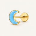 Implant Grade Titanium - Earring - Gold - 20G (0.8 x 8+4 mm) - product view