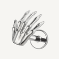Implant Grade Titanium - Flat Back - Silver - 16G (1.2 x 6+4 mm) - product view