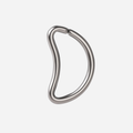 Implant Grade Titanium - Hoop - Silver - 16G (1.2 x 10 mm) - product view