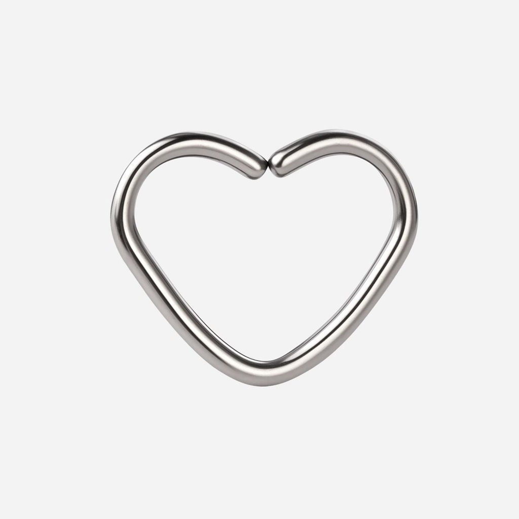 Implant Grade Titanium - Hoop - Silver - 16G (1.2 x 10 mm) - product view
