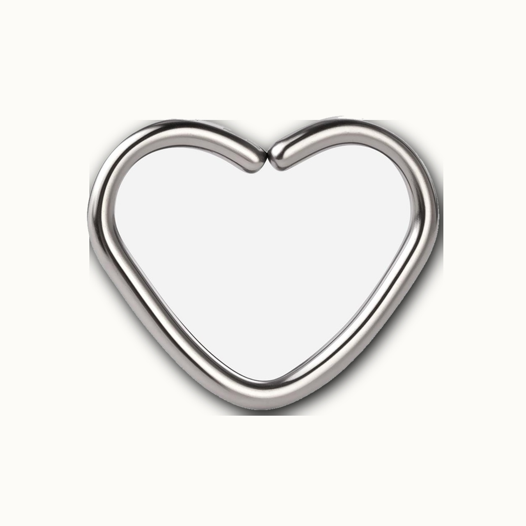 Implant Grade Titanium - Hoop - Silver - 16G (1.2 x 10 mm) - detail view