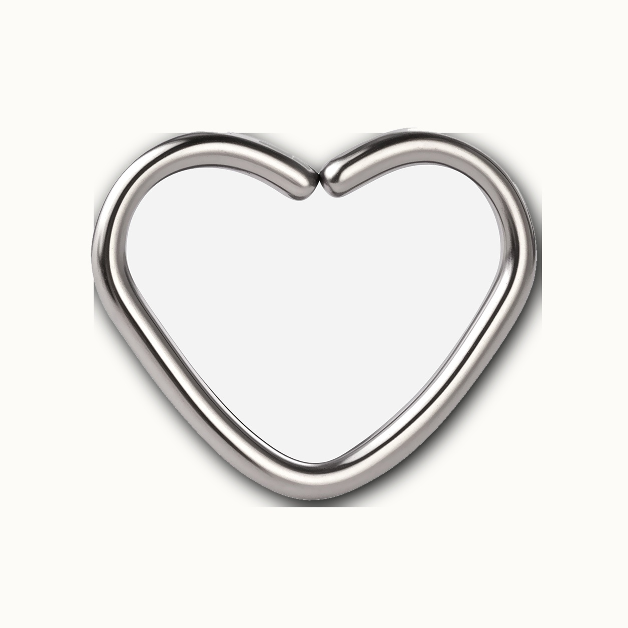 Implant Grade Titanium - Hoop - Silver - 6 mm - detail view