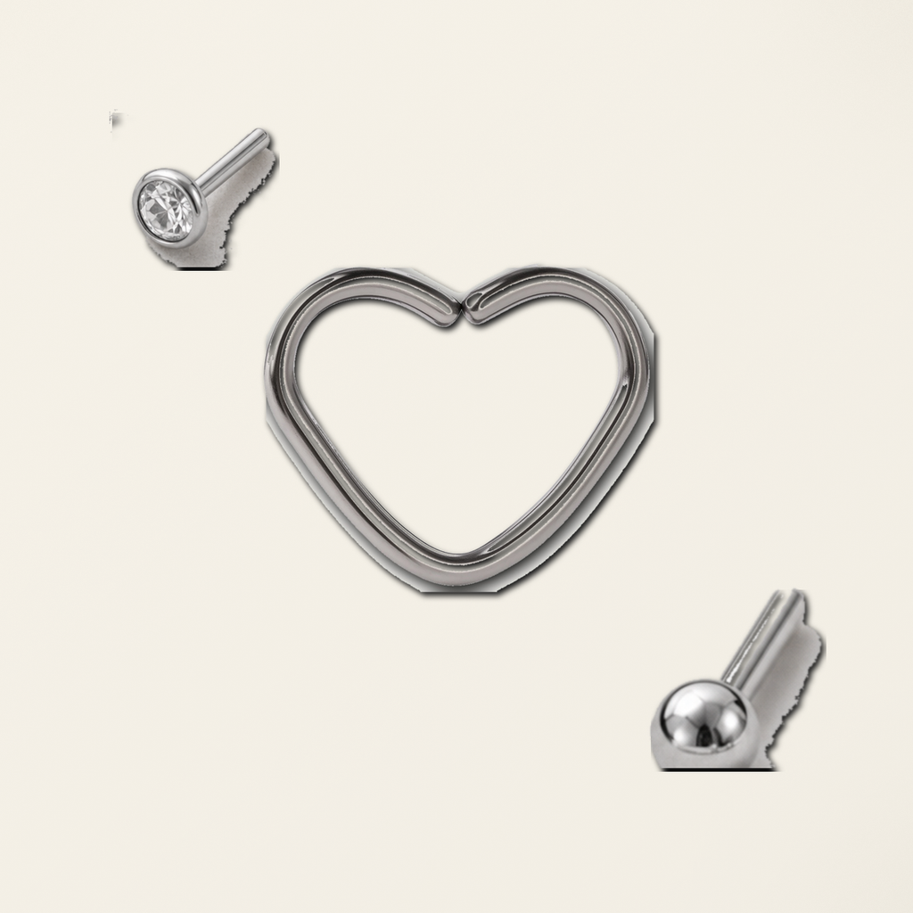 Implant Grade Titanium - Hoop - Silver - 6 mm - styling view