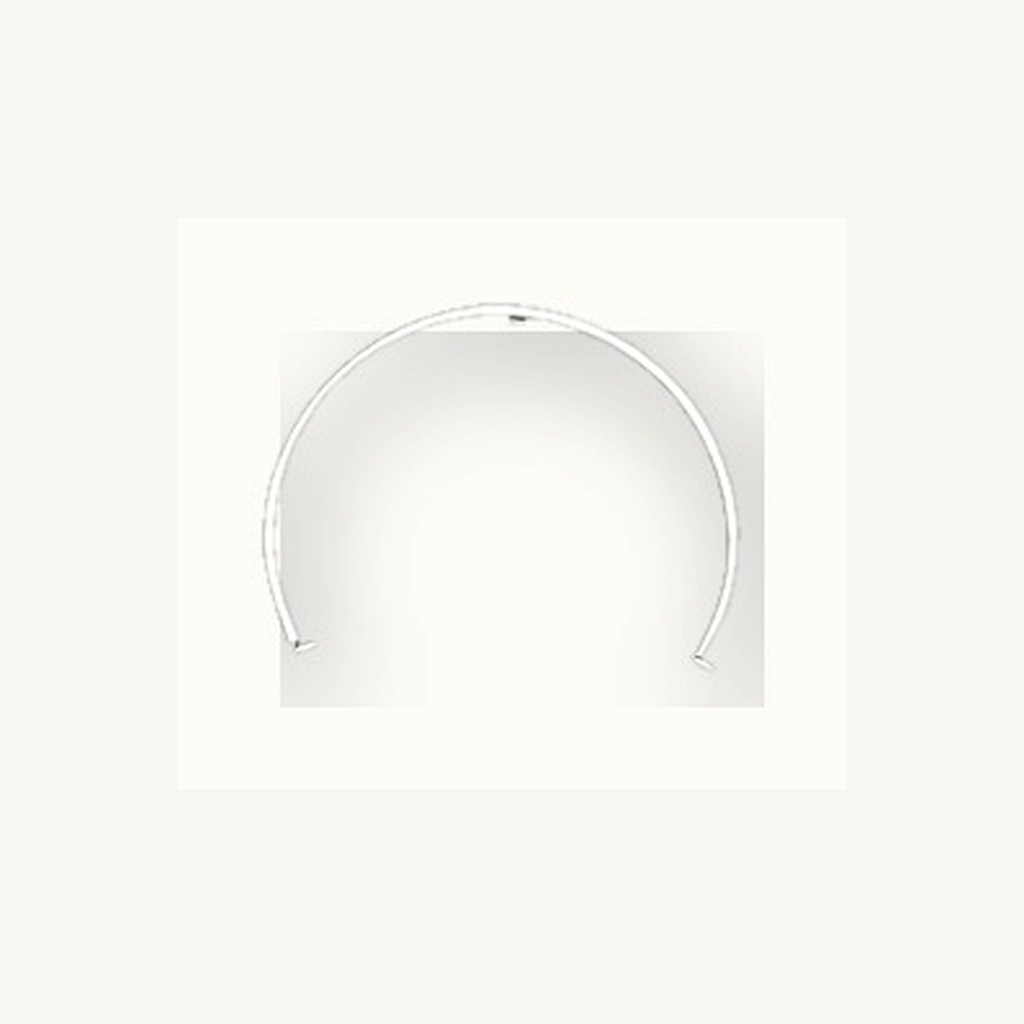 Implant Grade Titanium - Horseshoe - Silver - 16G (1.2 x 10+3+3 mm) - styling view