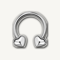 Implant Grade Titanium - Horseshoe - Silver - 16G (1.2 x 10 mm) - product view