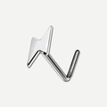 Implant Grade Titanium - Nose Stud / Nose Ring - Silver - 20G (0.8 x 7 mm) - product view