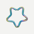 Implant Grade Titanium - Nose Stud / Nose Ring - Rainbow - 20G (0.8 x 8 mm) - product view