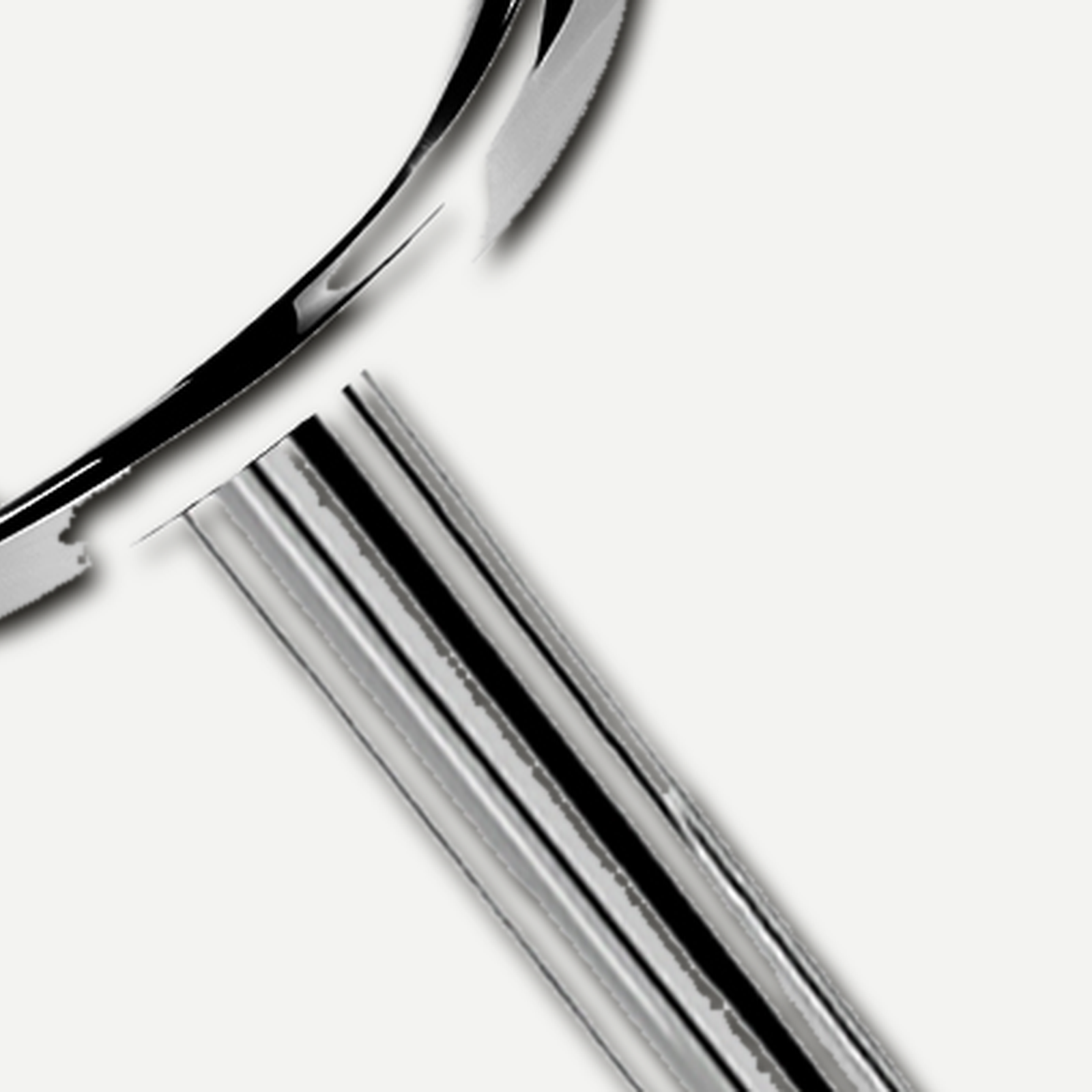 Implant Grade Titanium - Nose Stud / Nose Ring - White Gold - 20G (0.8 x 6 mm) - detail view