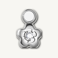 Implant Grade Titanium - Piercing Part - Silver - Clear CZ - product view