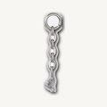 Implant Grade Titanium - Piercing Part - Silver - Clear CZ - product view