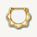 Implant Grade Titanium - Septum Ring - Gold - 16G (1.2 x 6 mm) - product view