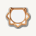 Implant Grade Titanium - Septum Ring - Rose Gold - 16G (1.2 x 6 mm) - product view