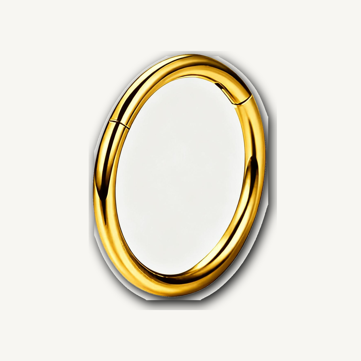 Implant Grade Titanium - Segment Ring - 24K Gold - 18G (1.0 x 12 mm) - product view