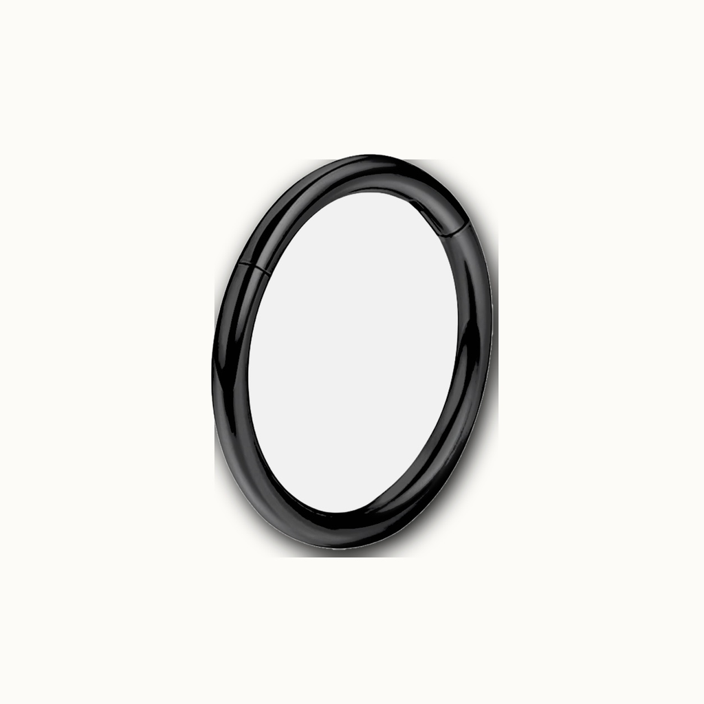 Implant Grade Titanium - Segment Ring - Black - 14G (1.6 x 8 mm) - product view