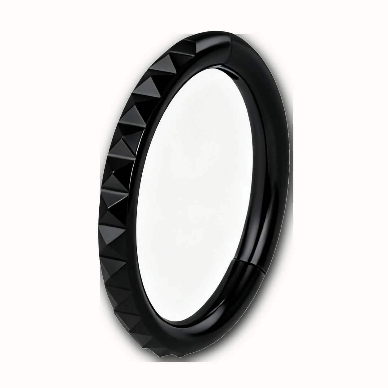 Implant Grade Titanium - Segment Ring - Black - 16G (1.2 x 8 mm) - product view