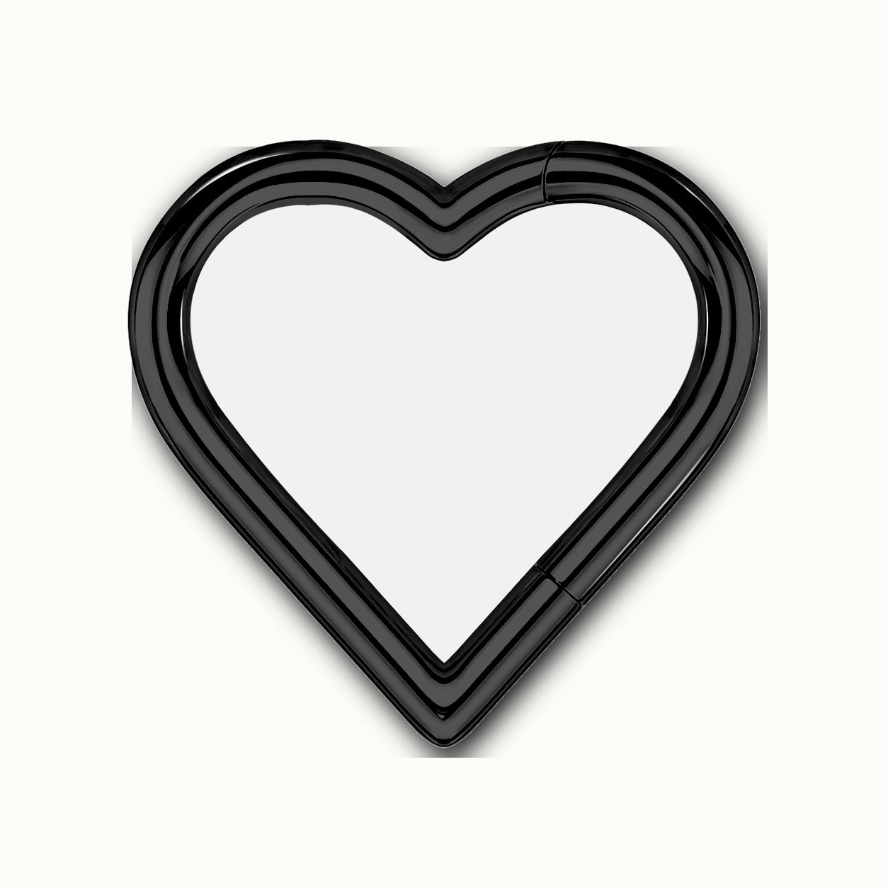 Implant Grade Titanium - Segment Ring - Black - 18G (1.0 x 8 mm) - product view