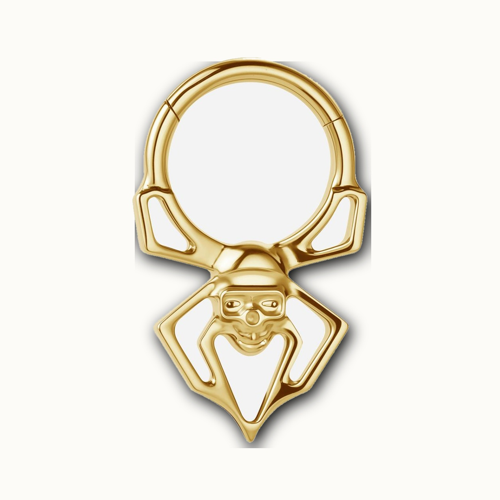 Implant Grade Titanium - Segment Ring - Gold - 16G (1.2 x 8 mm) - product view
