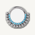 Implant Grade Titanium - Segment Ring - Silver - AQCZ - 16G (1.2 x 8 mm) - product view