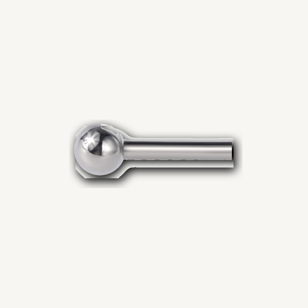 Implant Grade Titanium - Tongue Ring - Silver - 14G (1.6 x 14+5+5 mm) - detail view
