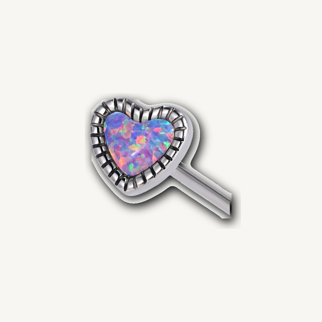 Implant Grade Titanium - Tongue Ring - Silver - SW234 - 14G (1.6 x 16+6 mm) - detail view