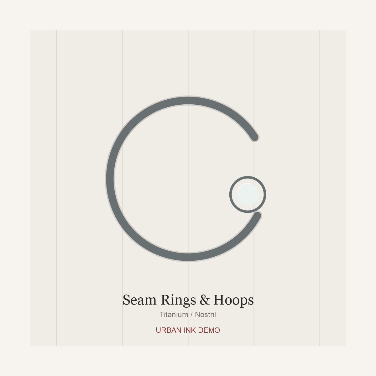 Urban Ink Ink Drop Seam Ring