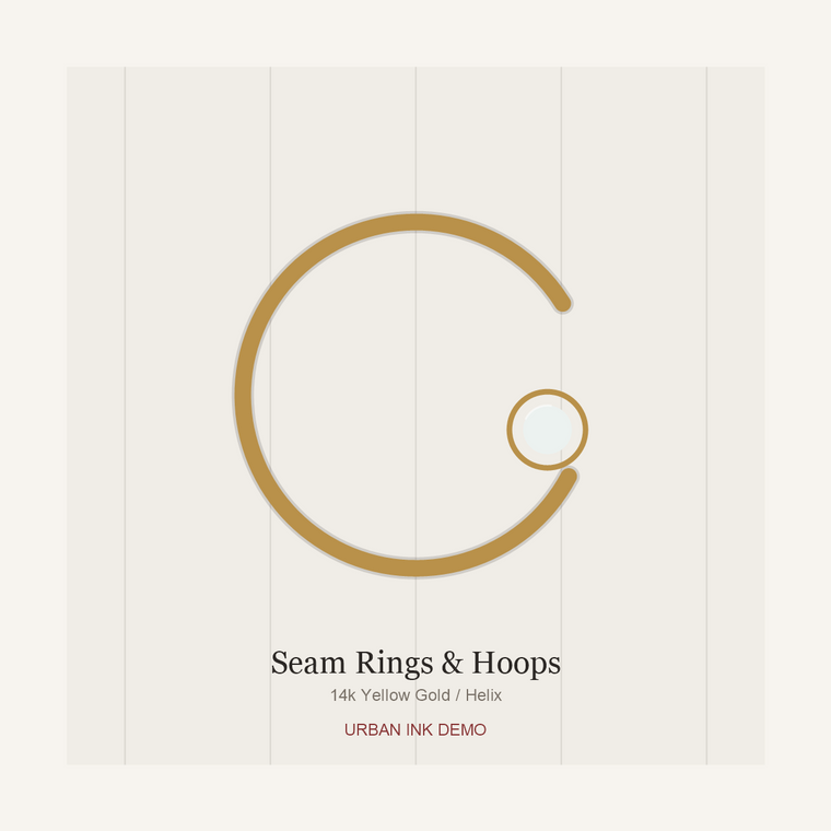 Urban Ink Lotus Seam Ring