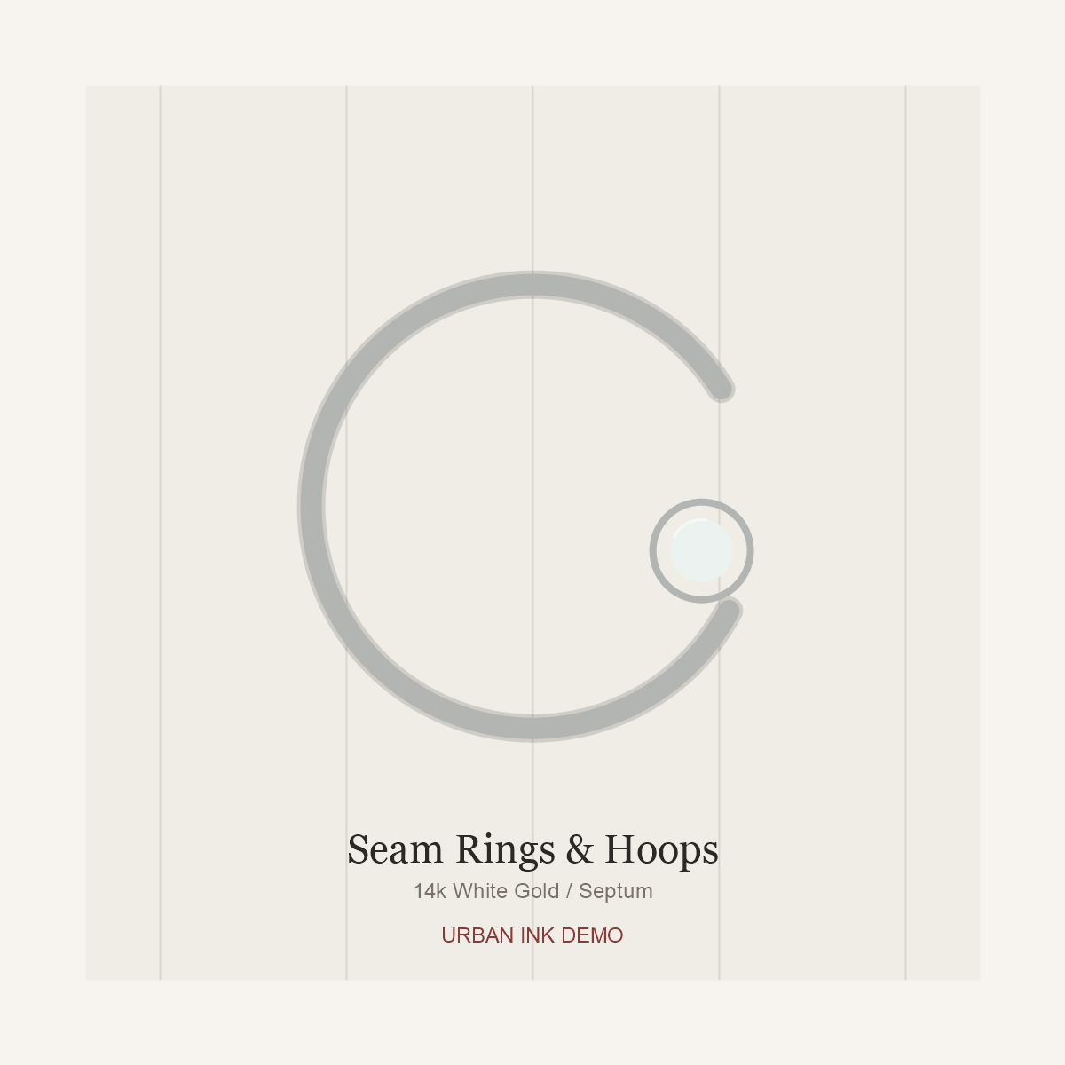 Urban Ink Moon Gate Seam Ring