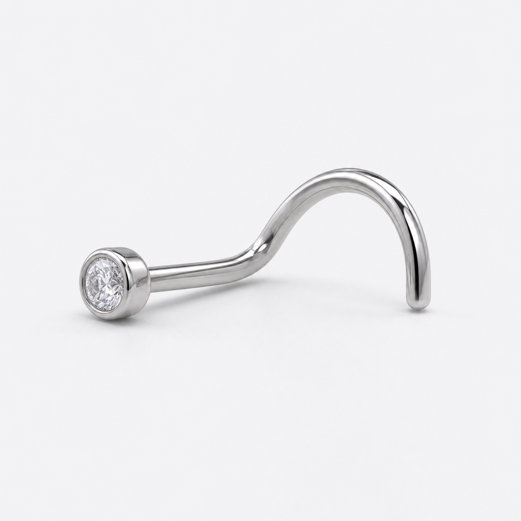 [TOPOSH-LEGACY-LAYOUT-REPAIR-20260717-LEGACY18:TP-NS-S-SIL-20G7-T2-CLCZ-010:05] Clear CZ Titanium Nose Screw – Silver, 7+2mm | 05_product_angles