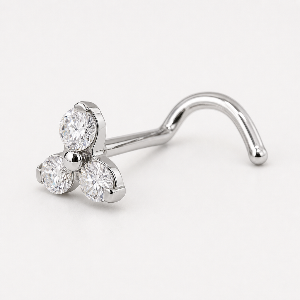 [TOPOSH-LEGACY-LAYOUT-REPAIR-20260717-LEGACY24:TP-NS-SIL-20G6-CLCZ-025:05] Trinity Clear CZ Titanium Nose Jewelry – Silver | 05_product_angles