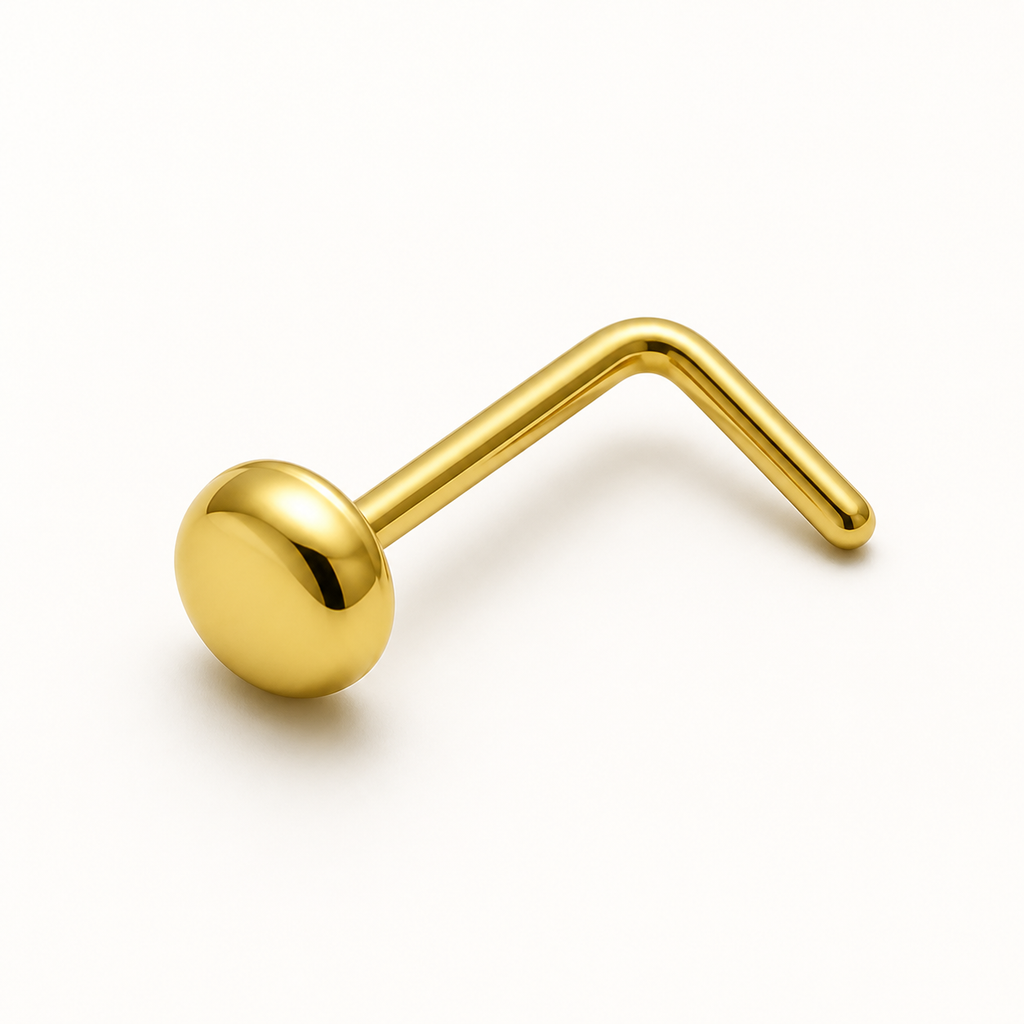 [TOPOSH-LEGACY-LAYOUT-REPAIR-20260717-LEGACY17:TP-NS-L-GD-20G7-PLN-828:05] Dome Titanium L-Bend Nose Stud – Gold | 05_product_angles