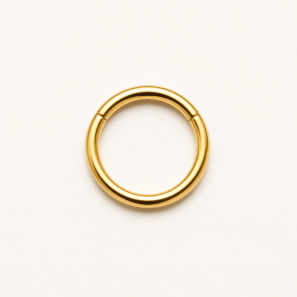 [TOPOSH-LEGACY-LAYOUT-REPAIR-20260717-LEGACY24:TP-SR-24K-16G6-PLN-018:01] Titanium Segment Ring – 24K Gold, 6mm | 01_primary_product_bg
