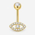 [TOPOSH-LEGACY-LAYOUT-REPAIR-20260717-LEGACY31:TP-BBR-IN-24K-14G6-T5-CLCZ-005:01] Clear CZ Titanium Belly Button Ring – 24K Gold | 01_primary_product_bg
