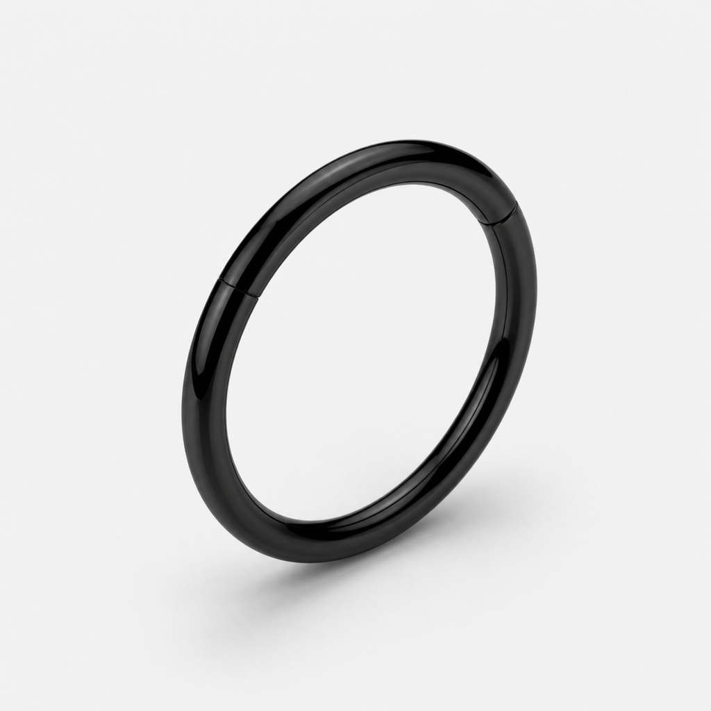 [TOPOSH-LEGACY-LAYOUT-REPAIR-20260717-LEGACY25:TP-SR-BK-14G8-PLN-934:05] Titanium Segment Ring – Black, 8mm | 05_product_angles