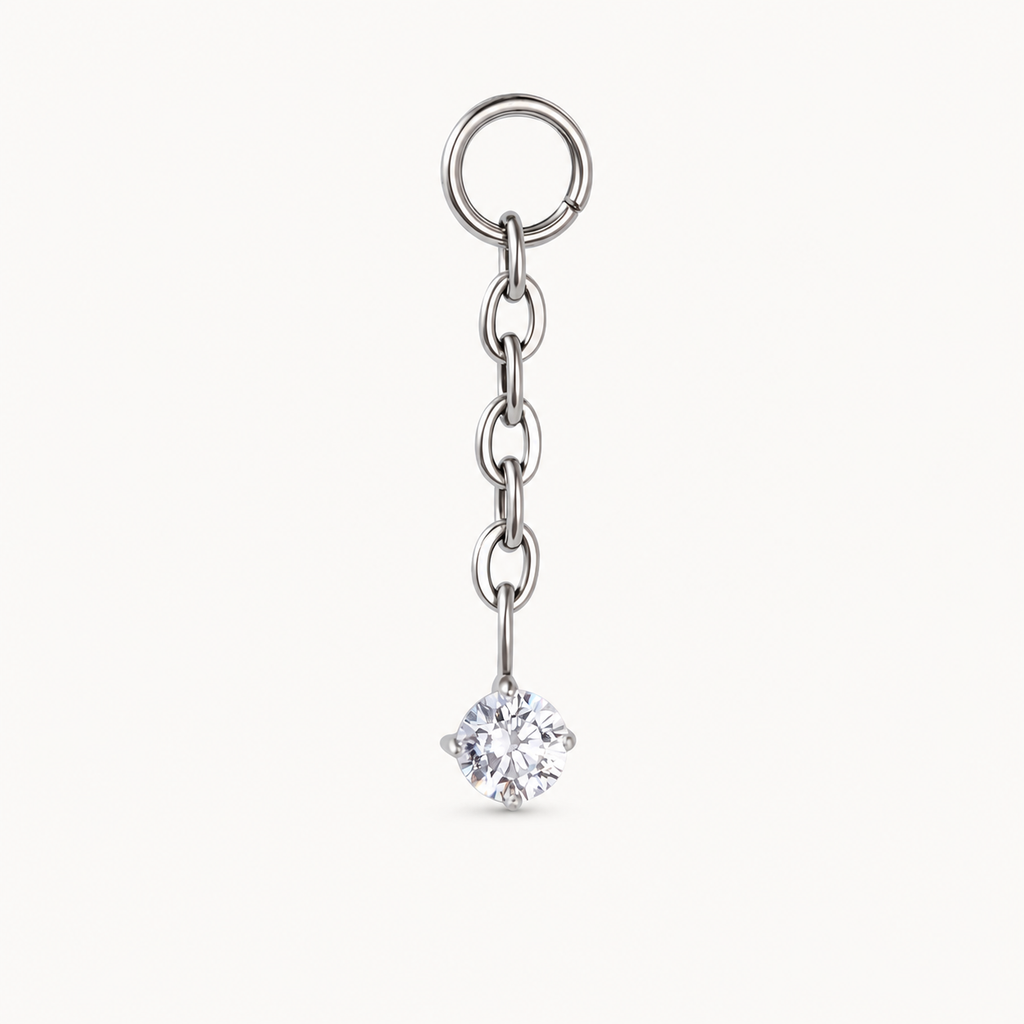 [TOPOSH-LEGACY-LAYOUT-REPAIR-20260717-LEGACY24:TP-PART-SIL-CLCZ-122:01] Chain Clear CZ Titanium Piercing End – Silver | 01_primary_product_bg