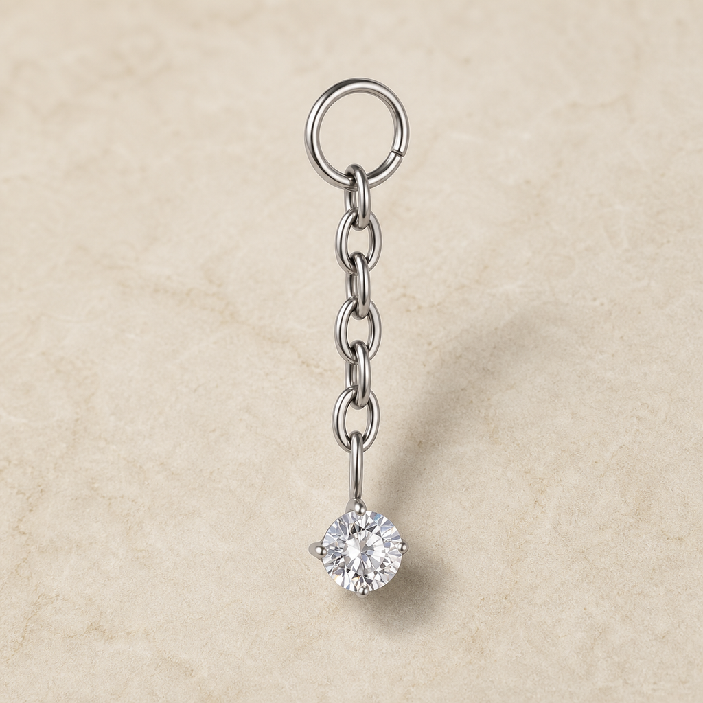 [TOPOSH-LEGACY-LAYOUT-REPAIR-20260717-LEGACY24:TP-PART-SIL-CLCZ-122:05] Chain Clear CZ Titanium Piercing End – Silver | 05_product_angles
