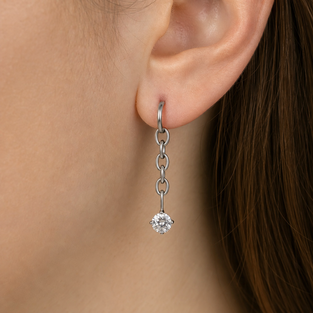 [TOPOSH-LEGACY-LAYOUT-REPAIR-20260717-LEGACY24:TP-PART-SIL-CLCZ-122:02] Chain Clear CZ Titanium Piercing End – Silver | 02_model_white