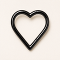 [TOPOSH-LEGACY-LAYOUT-REPAIR-20260717-LEGACY25:TP-SR-BK-18G8-PLN-143:01] Heart Titanium Segment Ring – Black | 01_primary_product_bg