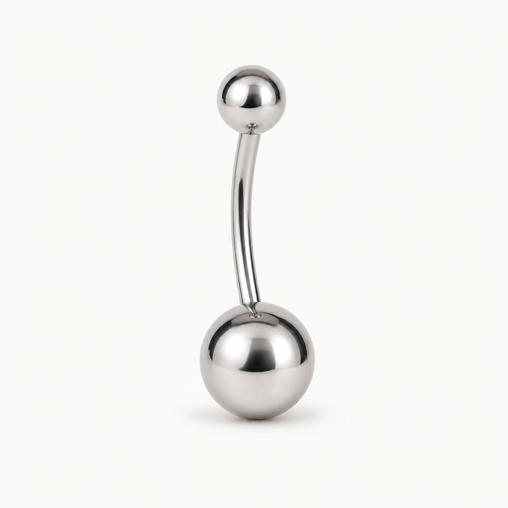 [TOPOSH-LEGACY-LAYOUT-REPAIR-20260717-LEGACY31:TP-BBR-INCB-SIL-14G10-B5-B8-PLN-042:01] Titanium Belly Button Ring – Silver | 01_primary_product_bg