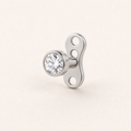 [TOPOSH-ROLE-ORDER-CLEANUP-20260717-BATCH08:TP-DM-IN-SIL-14G2.5-T3-CLCZ-036:01] Clear CZ Titanium Dermal Top – Silver | 01_primary_product_bg