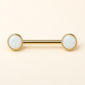 [TOPOSH-FULLSCORE-V4-20260711:TP-NP-TH-GD-14G16-B5-B5-OP17-006:01] Implant Grade Titanium - Nipple Ring - Gold - OP17 - 14G (1.6 x 16+5+5 mm) - primary product
