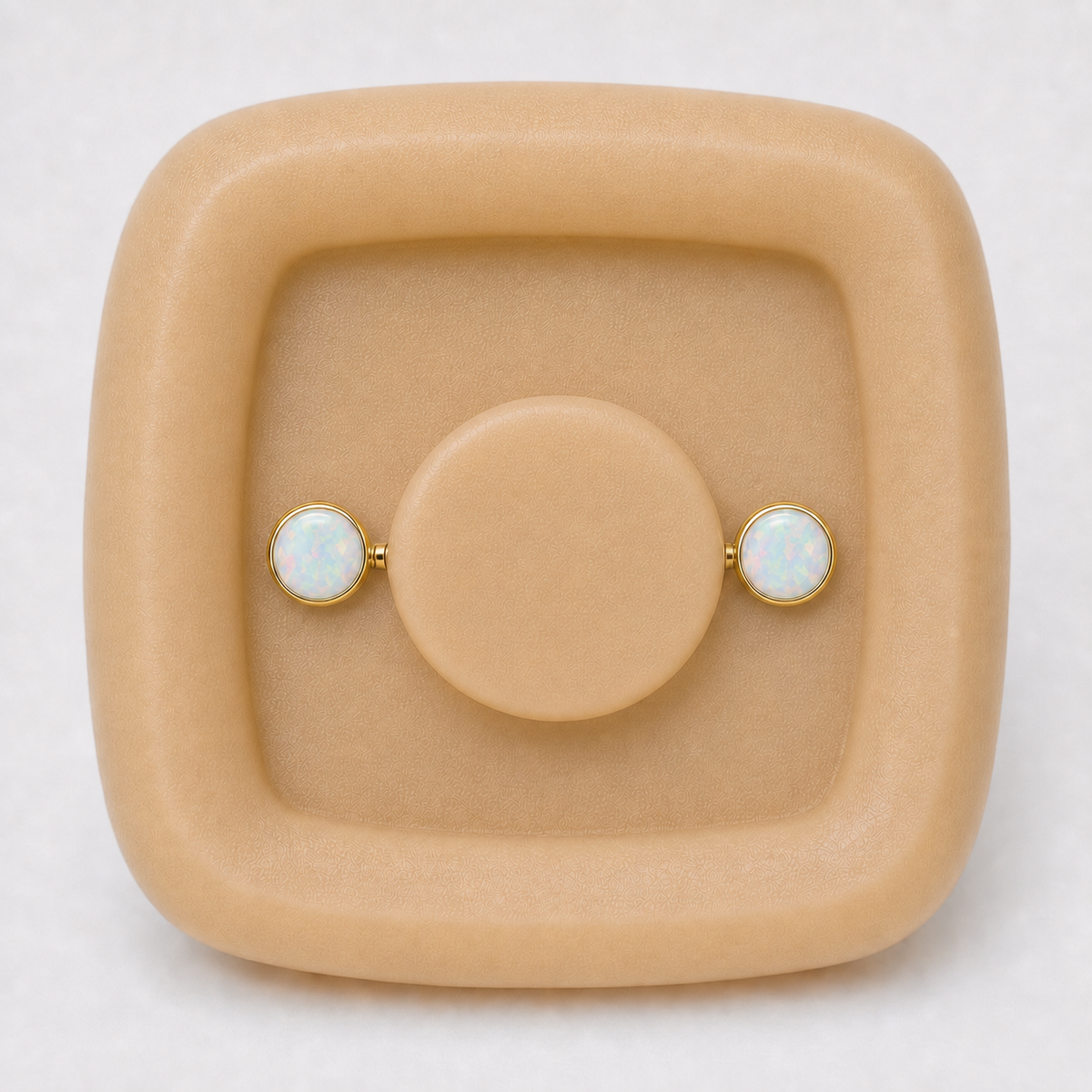 [TOPOSH-FULLSCORE-V4-20260711:TP-NP-TH-GD-14G16-B5-B5-OP17-006:04] Implant Grade Titanium - Nipple Ring - Gold - OP17 - 14G (1.6 x 16+5+5 mm) - threadless mechanism