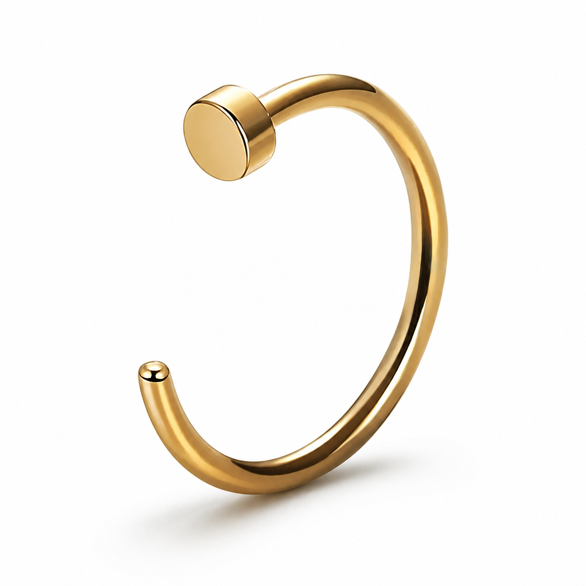 [TOPOSH-ROLE-ORDER-CLEANUP-20260717-BATCH11:TP-NS-GD-18G8-PLN-056:01] Titanium Nose Hoop – Gold | 01_primary_product_bg