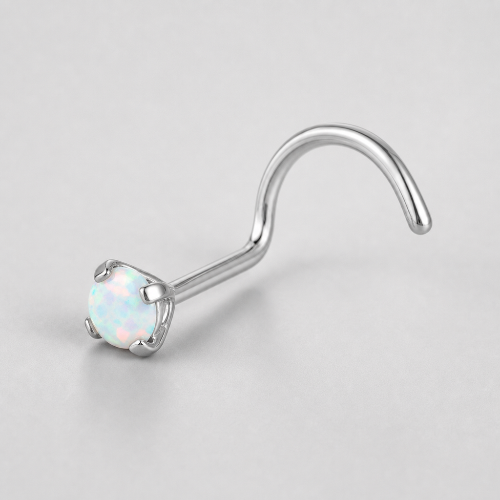 [TOPOSH-ROLE-ORDER-CLEANUP-20260717-BATCH14:TP-NS-S-SIL-20G6-OP17-011:05] White Opal Titanium Nose Screw – Silver | 05_product_angles