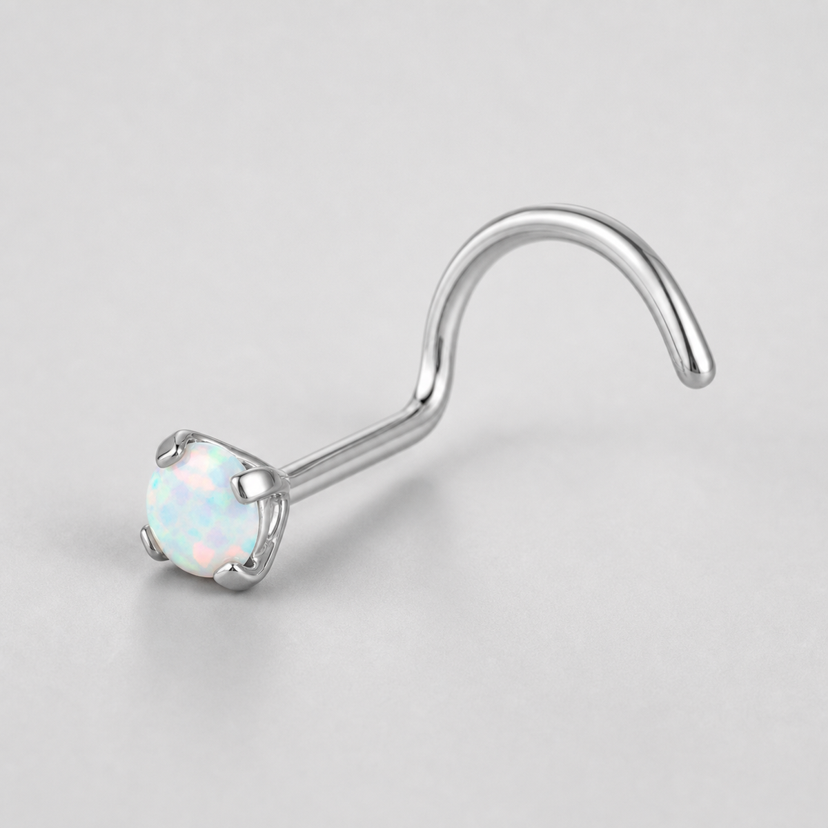 [TOPOSH-ROLE-ORDER-CLEANUP-20260717-BATCH14:TP-NS-S-SIL-20G6-OP17-011:05] White Opal Titanium Nose Screw – Silver | 05_product_angles